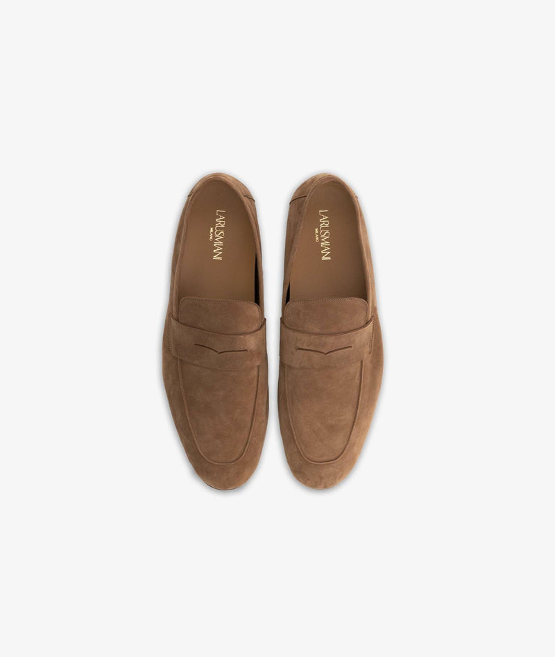 Suede calfskin loafers