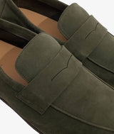 Suede calfskin loafers