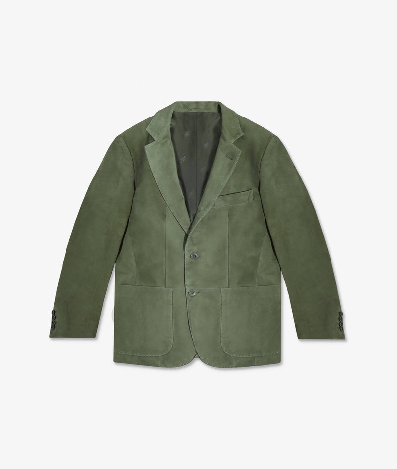 Single-breasted suede jacket Kuwait
