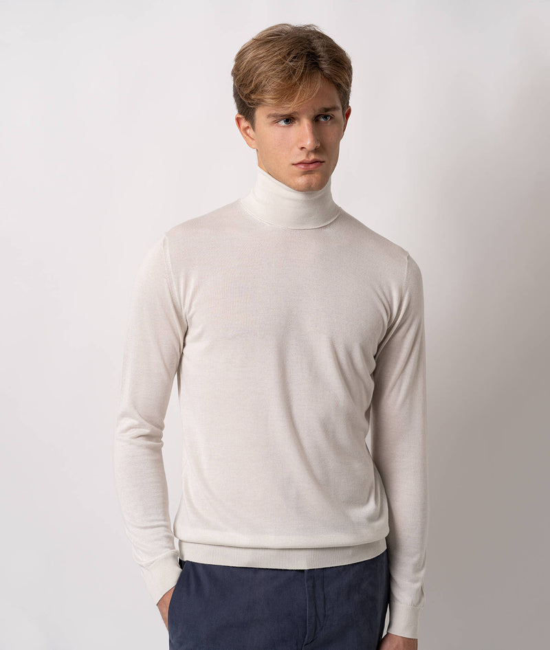 Turtleneck cashmire and silk sweater Salisburgo