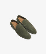 Suede calfskin loafers