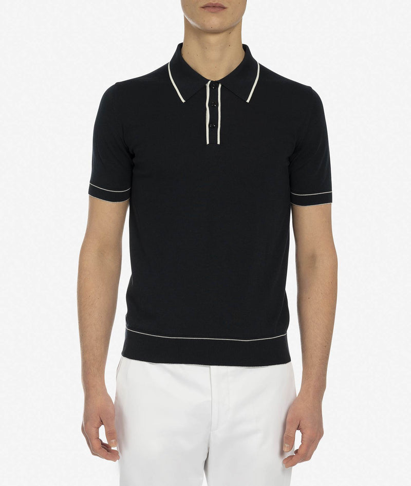 Silk and cotton polo Mongibello