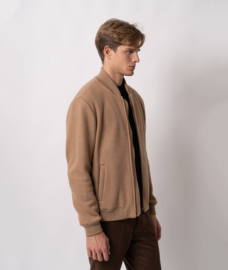 Wool and camel bomber jacket Atlas