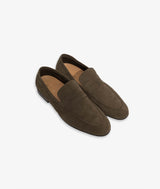 Suede calfskin loafers