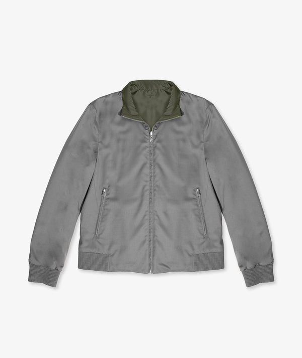 Reversible wool jacket