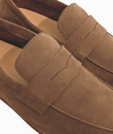 Suede calfskin loafers