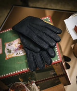 Deer and cashmere gloves