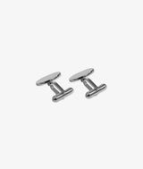 Oval plain cufflinks