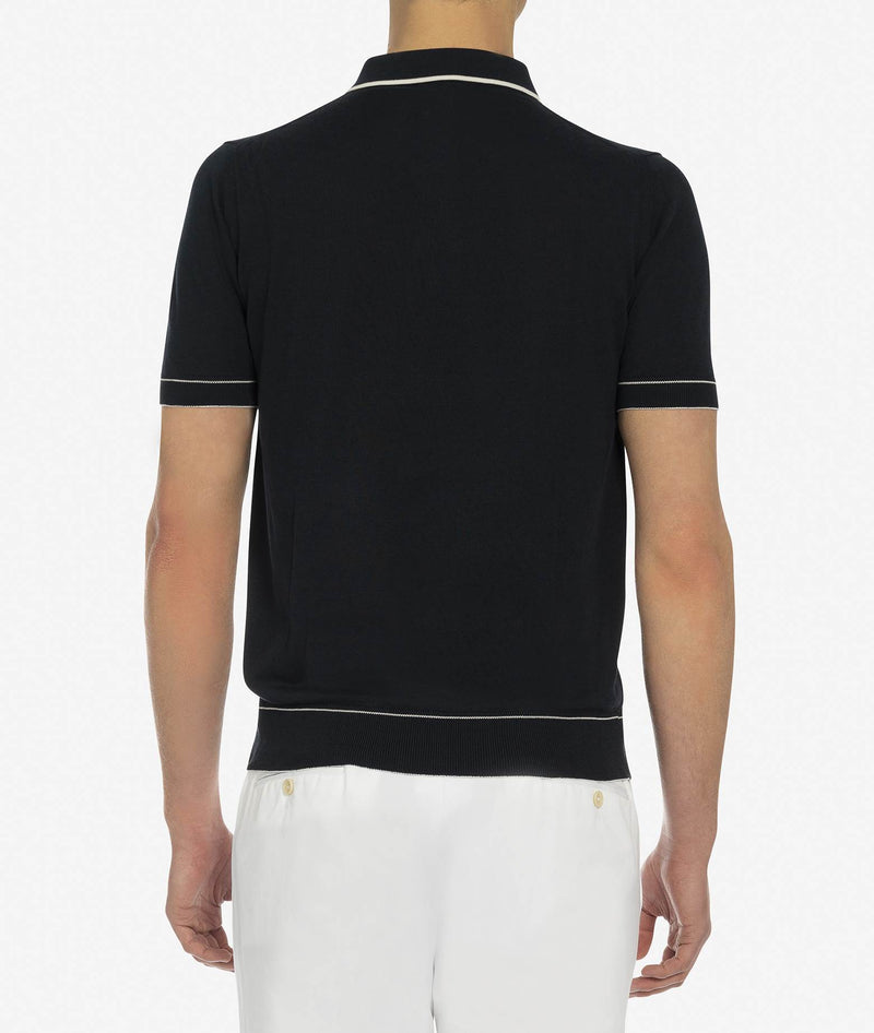 Silk and cotton polo Mongibello