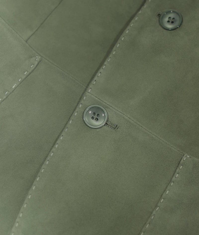 Single-breasted suede jacket Kuwait