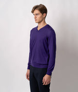 V-neck cashmere and silk sweater Alaska