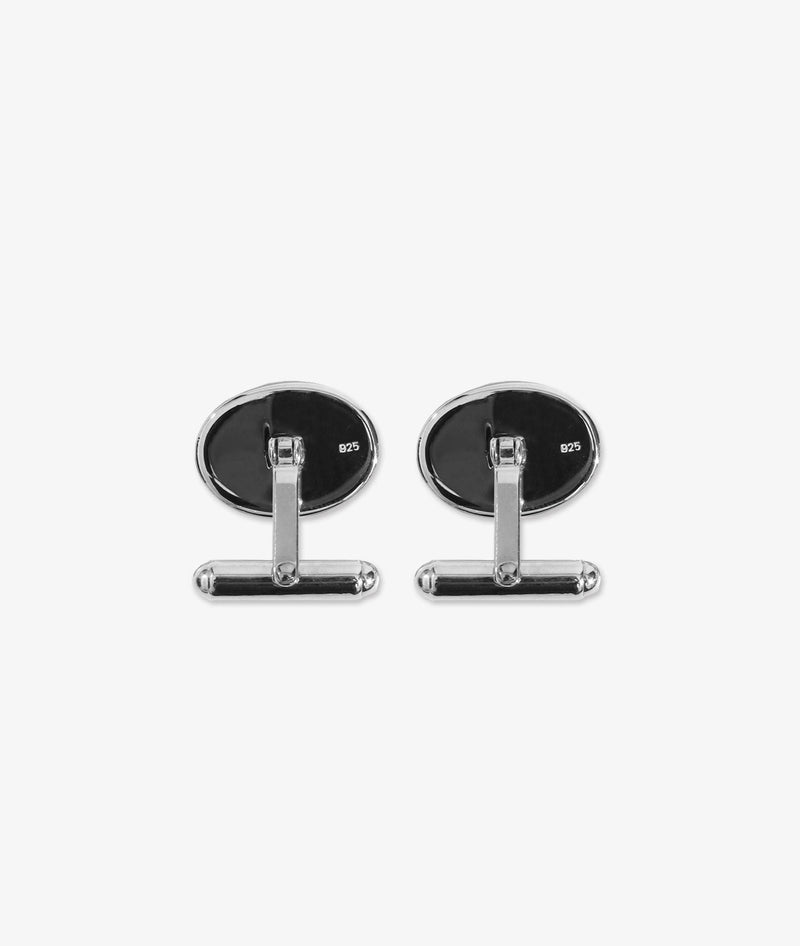 Oval plain cufflinks