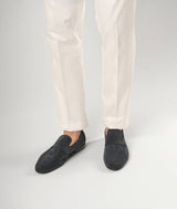 Suede calfskin loafers