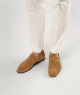 Suede calfskin loafers