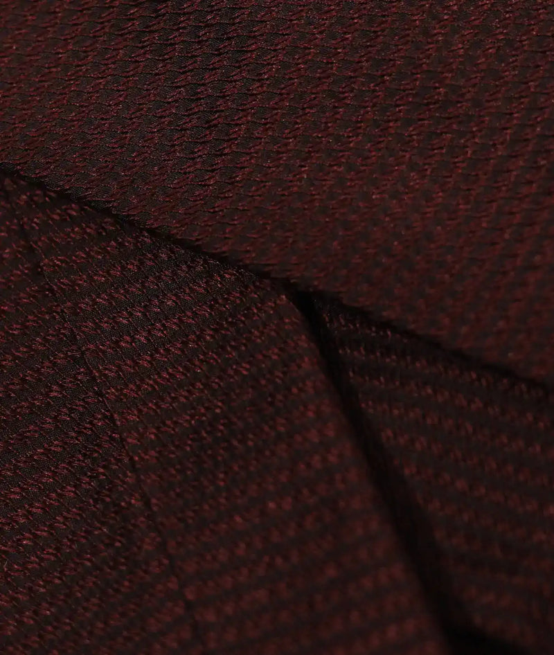 Burgundy Textured Silk Tie