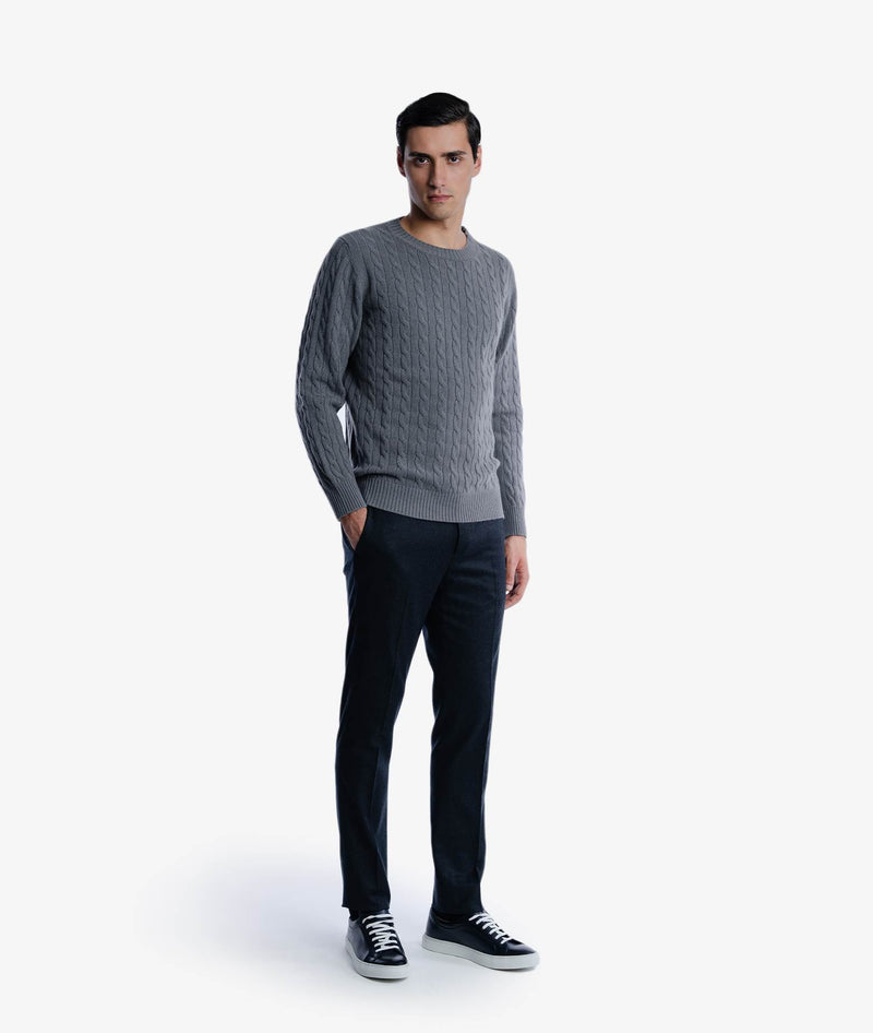 Cable Knit Sweater Col du Pillon