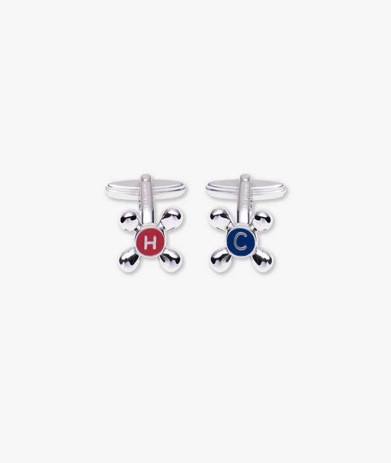 Cufflinks "Cold and hot water"