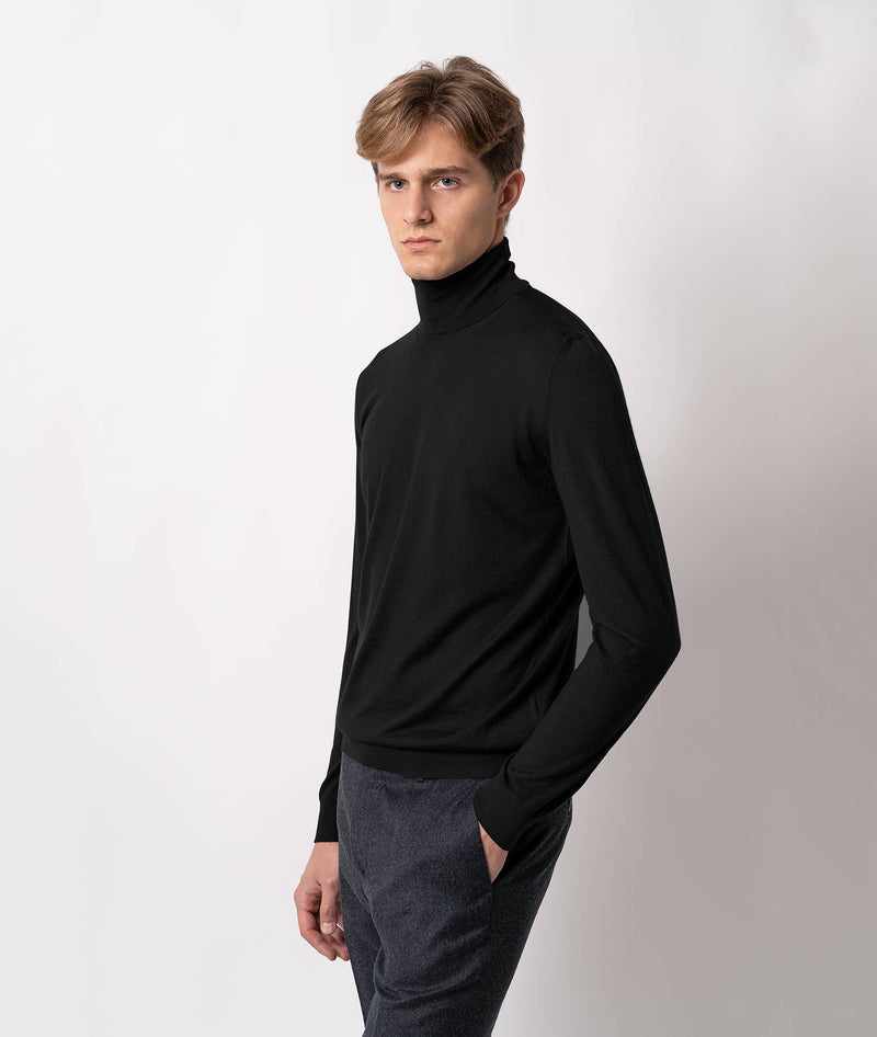 Turtleneck cashmire and silk sweater Salisburgo