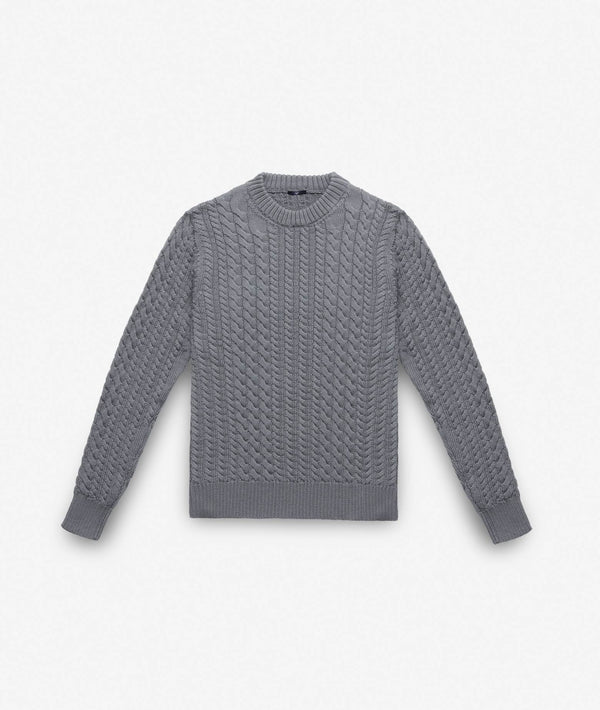 Cable Knit Sweater Col du Pillon