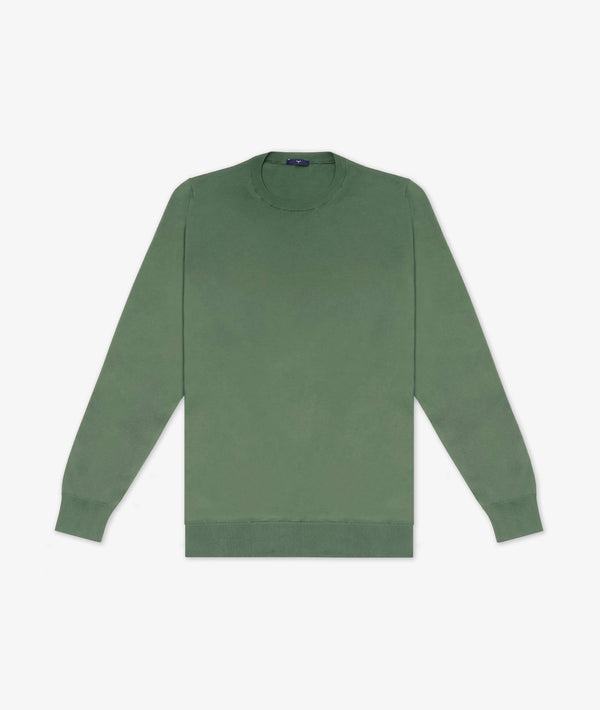 Silk and cotton crew neck Cap Martin